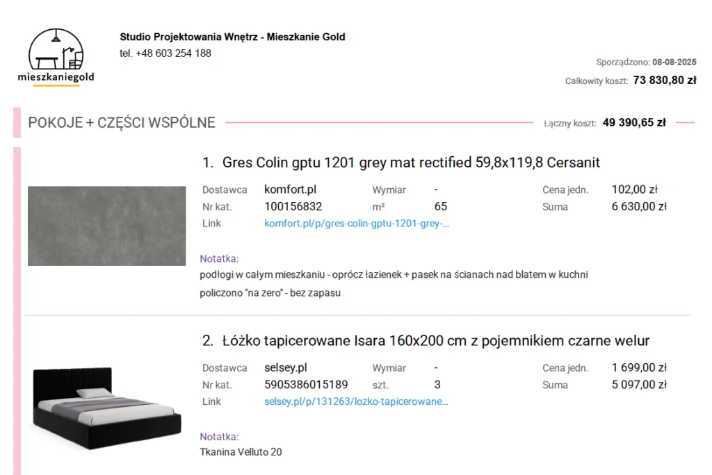 lista zakupowa2 mieszkaniegold