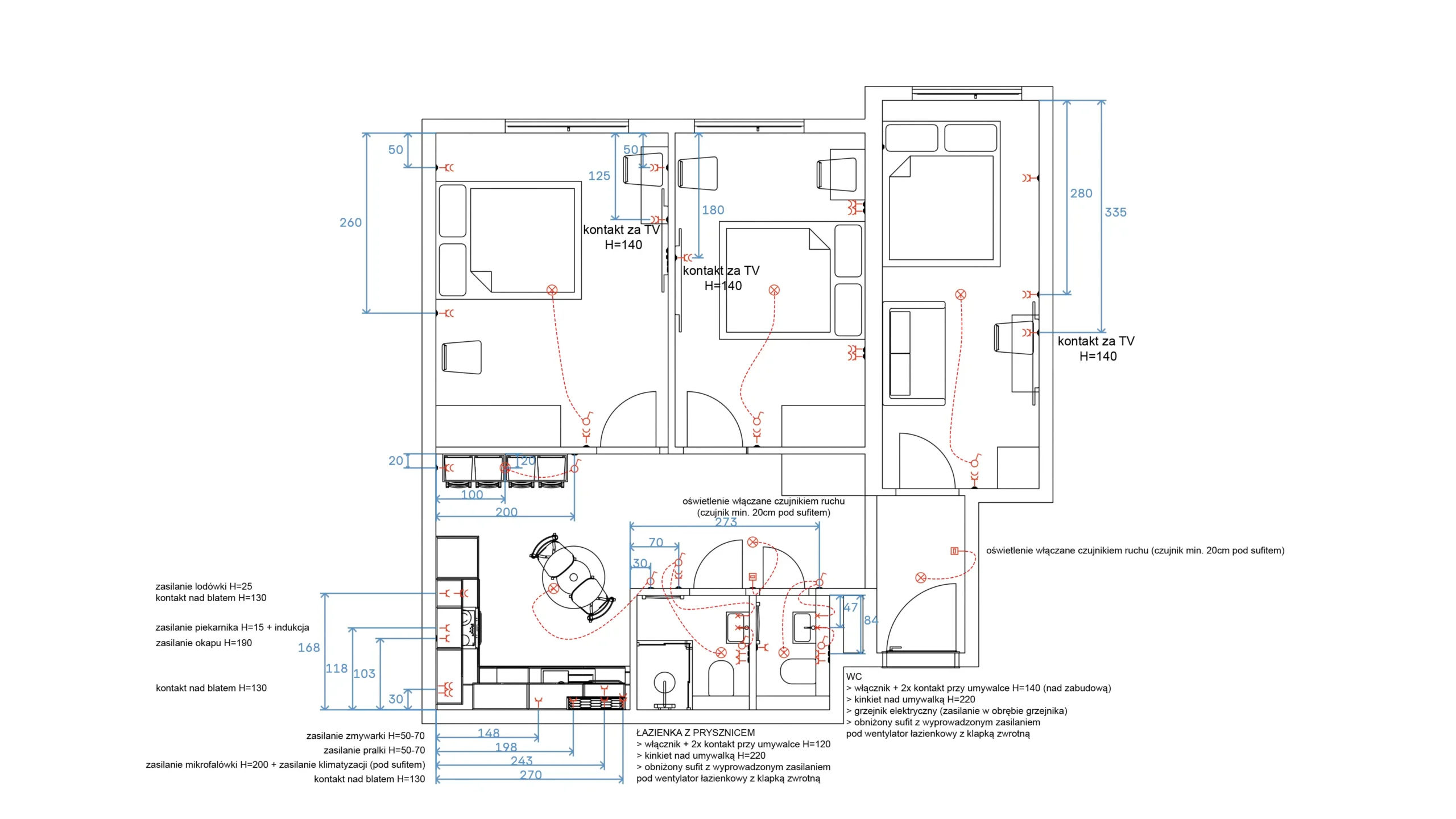 plan elektryki mieszkaniegold